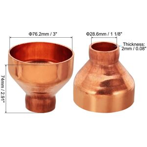 Unique Copper Reducer, Pure Copper Reducing Coupling Fitting Pipe Tube Connector Adapter with Sweat Solder Connection 3 Unique Copper Reducer, Pure Copper Reducing Coupling Fitting Pipe Tube Connector Adapter with Sweat Solder Connection 3