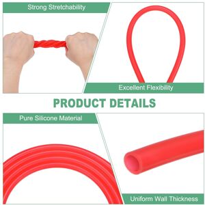 Unique Silicone Tubing, Silicone Rubber Vacuum Tube, High Temp Water Air Hose Pipe for Pump/Liquid Red 3/16 Unique Silicone Tubing, Silicone Rubber Vacuum Tube, High Temp Water Air Hose Pipe for Pump/Liquid Red 3/16
