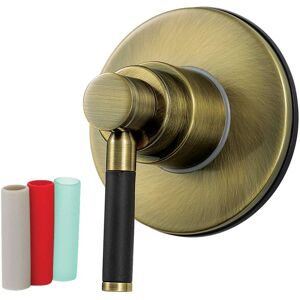 Kingston Kaiser Single-Handle Three-Way Diverter Valve with Trim Kit Antique Brass 4.31 In. L X 4.31 In. W X 3.25 In. H Kingston Kaiser Single-Handle Three-Way Diverter Valve with Trim Kit Antique Brass 4.31 In. L X 4.31 In. W X 3.25 In. H