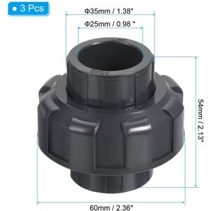 Unique U Pipe Fitting Socket, Straight Joint Union Quick Connector - Grey 3/4 Unique U Pipe Fitting Socket, Straight Joint Union Quick Connector - Grey 3/4