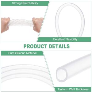 Unique Silicone Tubing, Flexible Silicone Rubber Tube, High Temp Water Air Hose Pipe for Pump/Aquaponics 10mm x 14mm x 2 M Unique Silicone Tubing, Flexible Silicone Rubber Tube, High Temp Water Air Hose Pipe for Pump/Aquaponics 10mm x 14mm x 2 M