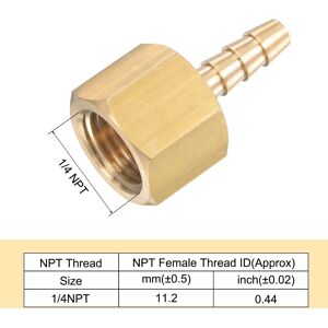 Unique Brass Hose Fitting Barb Pipe Connector with Stainless Steel Hose Clamp - Gold, Silver 3/16 Unique Brass Hose Fitting Barb Pipe Connector with Stainless Steel Hose Clamp - Gold, Silver 3/16