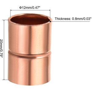 Unique Copper Pipe Connecting Adapter with Rolled Tube Stop C x C Solder Connection for Plumbing - 12mm Copper 12mm Unique Copper Pipe Connecting Adapter with Rolled Tube Stop C x C Solder Connection for Plumbing - 12mm Copper 12mm