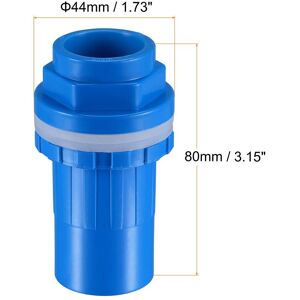 Unique ID Water Tank Pipe Connector DN Joint Straight Tube Hose Accessory Blue 25mm Unique ID Water Tank Pipe Connector DN Joint Straight Tube Hose Accessory Blue 25mm