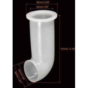 Unique IBC Tank Drain Drainage Tube Plastic Spout Hose Extension Fitting 42mm ID White 1pcs Unique IBC Tank Drain Drainage Tube Plastic Spout Hose Extension Fitting 42mm ID White 1pcs