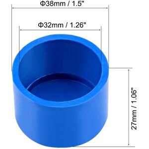 Unique Pipe Cap Fitting Slip End Caps DWV(Drain Waste Vent) - Blue 32mm Unique Pipe Cap Fitting Slip End Caps DWV(Drain Waste Vent) - Blue 32mm
