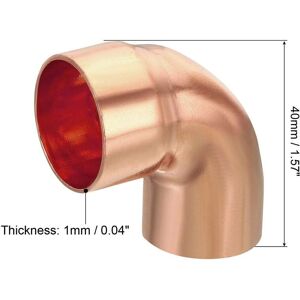 Unique Elbow Copper Pipe Fittings Short Turn Welding Connection for HVAC Air Conditioning Pipe - Copper Color 1 Inch Unique Elbow Copper Pipe Fittings Short Turn Welding Connection for HVAC Air Conditioning Pipe - Copper Color 1 Inch