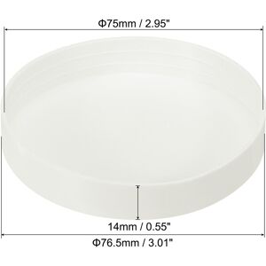 Unique ID Pipe End Cap Fitting, Furniture Grade Plug Coupling Socket Adapter for DIY, Garden - White 75mm ID, 10 Pcs Unique ID Pipe End Cap Fitting, Furniture Grade Plug Coupling Socket Adapter for DIY, Garden - White 75mm ID, 10 Pcs