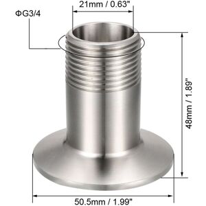 Unique Pipe Fitting Thread to Clamp G3/4 Unique Pipe Fitting Thread to Clamp G3/4