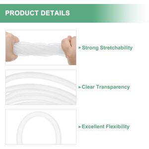 Unique Silicone Tubing, Silicone Rubber Vacuum Tube, High Temp Water Air Hose Pipe - Clear 3/16 Unique Silicone Tubing, Silicone Rubber Vacuum Tube, High Temp Water Air Hose Pipe - Clear 3/16