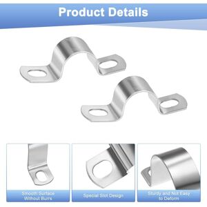 Unique Conduit Clamps, Stainless Steel Rigid Pipe Strap U Bracket Pipe Clamps with Holes for Plumbing/Conduit/Wire/Pipe - Silver 20-Pack 3/4 Unique Conduit Clamps, Stainless Steel Rigid Pipe Strap U Bracket Pipe Clamps with Holes for Plumbing/Conduit/Wire/Pipe - Silver 20-Pack 3/4