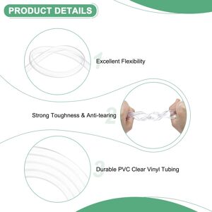Unique Clear Plastic Tubing PVC Tube Flexible Vinyl Tubing for Garden/Water Hose Airline Tubing Aquarium 0.59 Unique Clear Plastic Tubing PVC Tube Flexible Vinyl Tubing for Garden/Water Hose Airline Tubing Aquarium 0.59