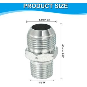 Unique Pipe Adapter Connector Pipe Fitting Oil Feed Restrictor Fitting Hydraulic Connector for Oil Steam Water Pipelines System 1-1/16 Unique Pipe Adapter Connector Pipe Fitting Oil Feed Restrictor Fitting Hydraulic Connector for Oil Steam Water Pipelines System 1-1/16