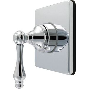 Kingston Brass Restoration Single-Handle Six-Way Diverter Valve with Square Trim Kit Polished Chrome 4.31 In. L X 3.94 In. W X 5.28 In. H Kingston Brass Restoration Single-Handle Six-Way Diverter Valve with Square Trim Kit Polished Chrome 4.31 In. L X 3.94 In. W X 5.28 In. H