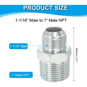 Unique Hex Reducing Nipple Connectors Pipe Adapter Flare JIC Pipe Fitting Reducer Nipple Adapter Plated Steel Hydraulic Fitting 1-1/16 Unique Hex Reducing Nipple Connectors Pipe Adapter Flare JIC Pipe Fitting Reducer Nipple Adapter Plated Steel Hydraulic Fitting 1-1/16