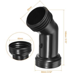 Unique IBC Tank Drain Drainage Tube 60mm Coarse Male to Female Thread Plastic Black Black 60mm Unique IBC Tank Drain Drainage Tube 60mm Coarse Male to Female Thread Plastic Black Black 60mm