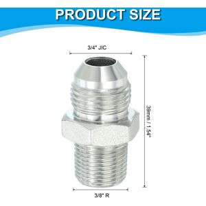 Unique Pipe Adapter Connector Pipe Fitting Oil Feed Restrictor Fitting Hydraulic Connector for Oil Steam Water Pipelines System 3/4 Unique Pipe Adapter Connector Pipe Fitting Oil Feed Restrictor Fitting Hydraulic Connector for Oil Steam Water Pipelines System 3/4
