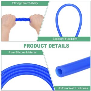 Unique Silicone Tubing, Silicone Rubber Vacuum Tube, High Temp Water Air Hose Pipe for Pump/Liquid Blue 3/32 Unique Silicone Tubing, Silicone Rubber Vacuum Tube, High Temp Water Air Hose Pipe for Pump/Liquid Blue 3/32