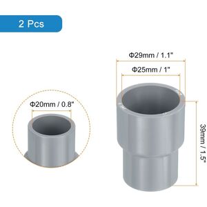 Unique U Reducer Pipe Fitting, Straight Pipe Coupling Adapter Connector for Home Sewer Plumbing Water Line - Gray 2Pcs, 3/4 Unique U Reducer Pipe Fitting, Straight Pipe Coupling Adapter Connector for Home Sewer Plumbing Water Line - Gray 2Pcs, 3/4