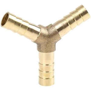 Unique Brass Hose Barb Fitting Y-Shaped 3 Way Connector for Air Water Gas Oil Pipe - Gold Tone - 8mm Gold Tone 8mm Unique Brass Hose Barb Fitting Y-Shaped 3 Way Connector for Air Water Gas Oil Pipe - Gold Tone - 8mm Gold Tone 8mm