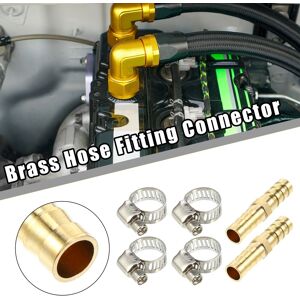 Unique 2 Set Hose Barb Barbed Tube Pipe Fitting Copper Hose Fitting Connectors with Clamps 8mm 0.31 Unique 2 Set Hose Barb Barbed Tube Pipe Fitting Copper Hose Fitting Connectors with Clamps 8mm 0.31