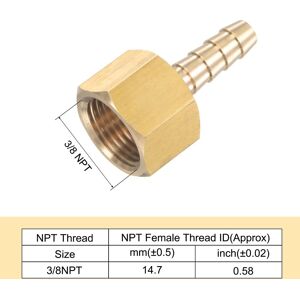 Unique Brass Hose Fitting Barb Pipe Connector with Stainless Steel Hose Clamp - Gold, Silver 1/4 Unique Brass Hose Fitting Barb Pipe Connector with Stainless Steel Hose Clamp - Gold, Silver 1/4