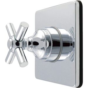 Kingston Brass Elinvar Single-Handle Six-Way Diverter Valve with Square Trim Kit Polished Chrome 4.31 In. L X 4.38 In. W X 4.31 In. H Kingston Brass Elinvar Single-Handle Six-Way Diverter Valve with Square Trim Kit Polished Chrome 4.31 In. L X 4.38 In. W X 4.31 In. H