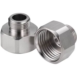 WOWOW 1/2 in. to 3/8 in. copper Water Hose Adapter Nickel 0.5 In. L X 0.5 In. W X 0.5 In. D WOWOW 1/2 in. to 3/8 in. copper Water Hose Adapter Nickel 0.5 In. L X 0.5 In. W X 0.5 In. D
