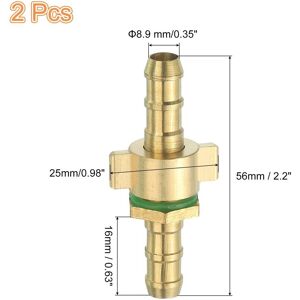 Unique Brass Hose Barb Fitting Straight Connector Coupler for Connecting Water Fuel Air, Oil Hoses 8.9mm ID Unique Brass Hose Barb Fitting Straight Connector Coupler for Connecting Water Fuel Air, Oil Hoses 8.9mm ID
