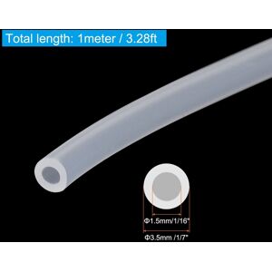 Unique Silicone Tubing, Silicone Hose Tube Flexible Pipe for Home Brewing Water Air Liquid Transfer - Transparent 1/16 Unique Silicone Tubing, Silicone Hose Tube Flexible Pipe for Home Brewing Water Air Liquid Transfer - Transparent 1/16
