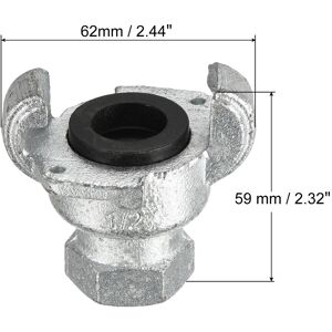 Unique Air Hose Coupling Fitting, Malleable Cast Iron Female Thread Claw Quick Connector for Air Water Pipe 1 Pcs 1/2NPT Unique Air Hose Coupling Fitting, Malleable Cast Iron Female Thread Claw Quick Connector for Air Water Pipe 1 Pcs 1/2NPT