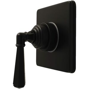 Kingston Brass Metropolitan Single-Handle Six-Way Diverter Valve with Square Trim Kit Matte Black 4.31 In. L X 4.06 In. W X 5.34 In. H Kingston Brass Metropolitan Single-Handle Six-Way Diverter Valve with Square Trim Kit Matte Black 4.31 In. L X 4.06 In. W X 5.34 In. H