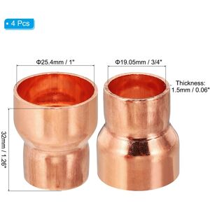 Unique Copper Reducer, Pure Copper Reducing Coupling Pressure Fitting Pipe Tube Connector Adapter with Sweat Connection 1 Unique Copper Reducer, Pure Copper Reducing Coupling Pressure Fitting Pipe Tube Connector Adapter with Sweat Connection 1