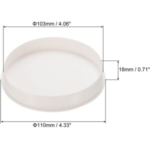 Unique Pipe End Cap Fitting, Pack Furniture Grade Socket Adapter for DIY, Garden, Red - White - 4 White 4 Unique Pipe End Cap Fitting, Pack Furniture Grade Socket Adapter for DIY, Garden, Red - White - 4 White 4