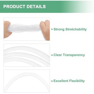 Unique Silicone Tubing, Silicone Rubber Vacuum Tube, High Temp Water Air Hose Pipe - Clear 5/16 Unique Silicone Tubing, Silicone Rubber Vacuum Tube, High Temp Water Air Hose Pipe - Clear 5/16