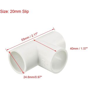 Unique 20mm Slip Tee Pipe Fitting T-Shaped Coupling Connector White 20mm Unique 20mm Slip Tee Pipe Fitting T-Shaped Coupling Connector White 20mm
