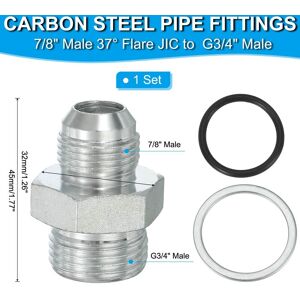 Unique Hex Reducing Nipple Connectors Pipe Adapter BSPT Male, Pipe Fitting Reducer Nipple Adapter Plated Steel Hydraulic Fitting 7/8 Unique Hex Reducing Nipple Connectors Pipe Adapter BSPT Male, Pipe Fitting Reducer Nipple Adapter Plated Steel Hydraulic Fitting 7/8