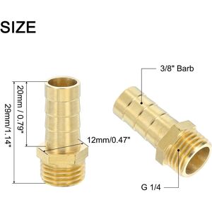 Unique Brass Hose Barb Fitting, Barb x Male Brass Barb Pipe Fitting Adapter with Tape 4 Pcs 3/8 Unique Brass Hose Barb Fitting, Barb x Male Brass Barb Pipe Fitting Adapter with Tape 4 Pcs 3/8