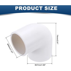 Unique Duct Connector, Plastic Dryer Hose Connector Pipe Fitting Adapter Coupling White 2 Unique Duct Connector, Plastic Dryer Hose Connector Pipe Fitting Adapter Coupling White 2
