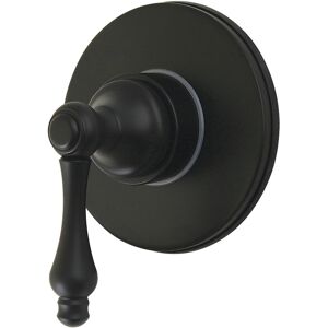 Kingston Brass Restoration Single-Handle Six-Way Diverter Valve with Round Trim Kit Matte Black 4.31 In. L X 3.94 In. W X 5.28 In. H Kingston Brass Restoration Single-Handle Six-Way Diverter Valve with Round Trim Kit Matte Black 4.31 In. L X 3.94 In. W X 5.28 In. H