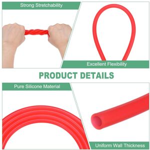 Unique Silicone Tubing, Silicone Rubber Vacuum Tube, High Temp Water Air Hose Pipe for Pump/Liquid Red 5/32 Unique Silicone Tubing, Silicone Rubber Vacuum Tube, High Temp Water Air Hose Pipe for Pump/Liquid Red 5/32