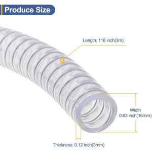 Unique Steel Wire Reinforced Tubing Chemical Resistant Flexible Vinyl Hose Pipe High Pressure Thick Hose Suction Tube 5/8 Unique Steel Wire Reinforced Tubing Chemical Resistant Flexible Vinyl Hose Pipe High Pressure Thick Hose Suction Tube 5/8