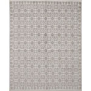 Ecarpetgallery Hand-knotted Jules Ushak Cream Silk Rug - 8'0 Cream / Ivory 8'0 Ecarpetgallery Hand-knotted Jules Ushak Cream Silk Rug - 8'0 Cream / Ivory 8'0