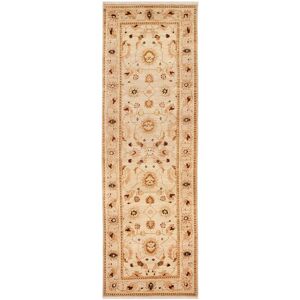 SAFAVIEH Couture Hand-knotted Peshawar Merve Traditional Oriental Wool Rug with Fringe Ivory/Caramel 3' x 10' Runner SAFAVIEH Couture Hand-knotted Peshawar Merve Traditional Oriental Wool Rug with Fringe Ivory/Caramel 3' x 10' Runner
