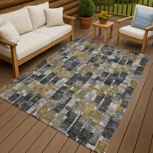 Addison Rugs Machine Washable Indoor/ Outdoor Casual Carson Chantille Rug Black 5' x 7'6 Addison Rugs Machine Washable Indoor/ Outdoor Casual Carson Chantille Rug Black 5' x 7'6