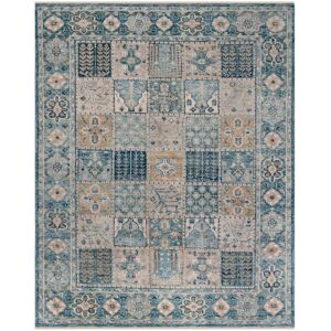 SAFAVIEH Hand-Knotted Samarkand Panagoula Traditional Wool Rug Blue/Beige 9' x 12' SAFAVIEH Hand-Knotted Samarkand Panagoula Traditional Wool Rug Blue/Beige 9' x 12'