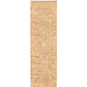 SAFAVIEH Couture Hand-knotted Oushak Vaide Traditional Oriental Wool Rug with Fringe Beige/Rust 3' x 10' Runner SAFAVIEH Couture Hand-knotted Oushak Vaide Traditional Oriental Wool Rug with Fringe Beige/Rust 3' x 10' Runner