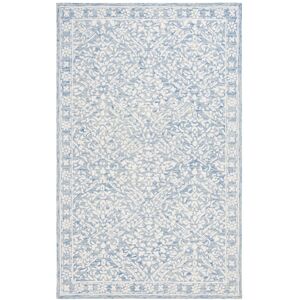 Lauren Ralph Lauren Handmade Olivier Floral Wool Rug Blue/Ivory 5' x 8' Lauren Ralph Lauren Handmade Olivier Floral Wool Rug Blue/Ivory 5' x 8'