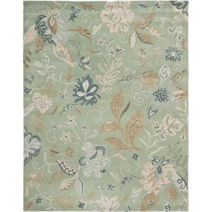 SAFAVIEH Handmade Jardin Makaila Country Floral Wool Rug Light Green/Multi 8' x 10' SAFAVIEH Handmade Jardin Makaila Country Floral Wool Rug Light Green/Multi 8' x 10'