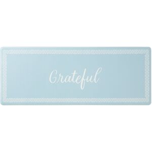 MARTHA STEWART Bloomfield Grateful Border Kitchen Mat Beige Blue 18 MARTHA STEWART Bloomfield Grateful Border Kitchen Mat Beige Blue 18